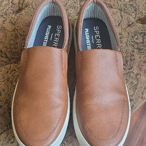 Sperry Men's Tan Slip-On Plushstepper Loafers